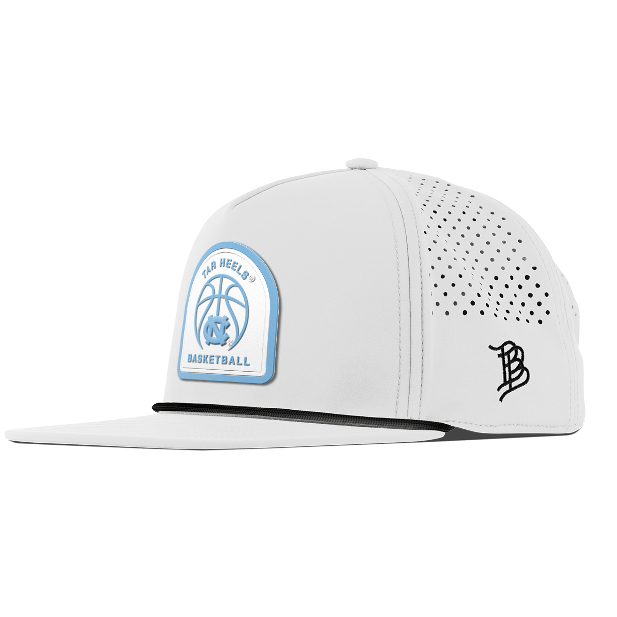 University of North Carolina "North Carolina Basketball" Flat 5 Panel Rope White