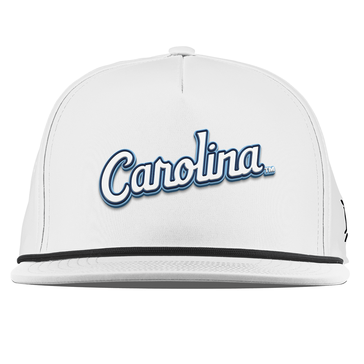 University of North Carolina "North Carolina Script" Flat 5 Panel Rope White
