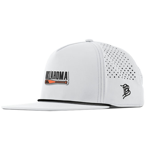 Oklahoma State University "OSU Baseball" Flat 5 Panel Rope White