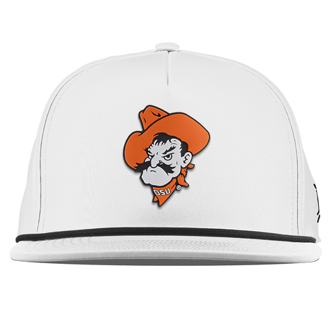 Oklahoma State University "OSU Pistol Pete" Flat 5 Panel Rope White
