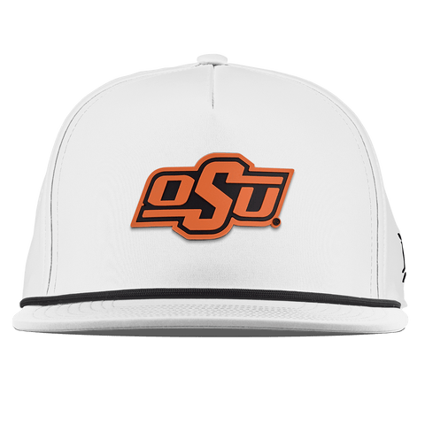 Oklahoma State University "OSU Team Logo" Flat 5 Panel Rope White