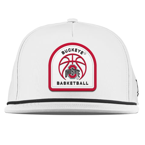 Ohio State University "Ohio State Basketball" Flat 5 Panel Rope White