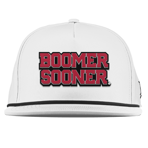 University of Oklahoma "Oklahoma Block" Flat 5 Panel Rope White