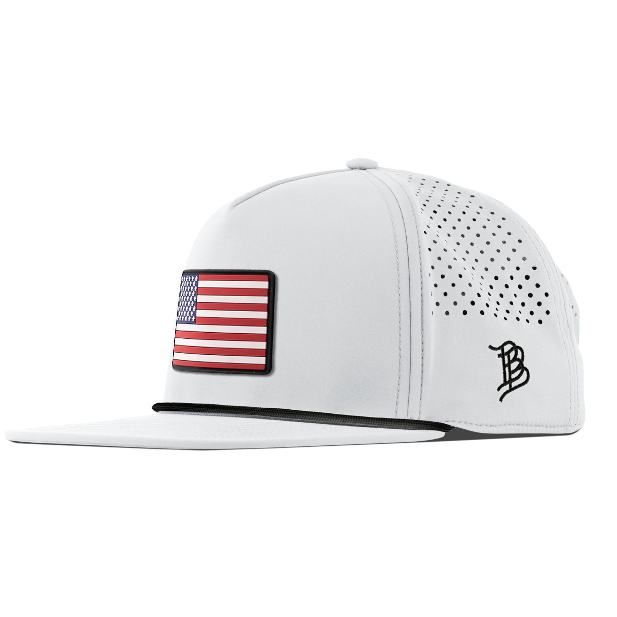 Old Glory Midnight Flat 5 Panel Rope White