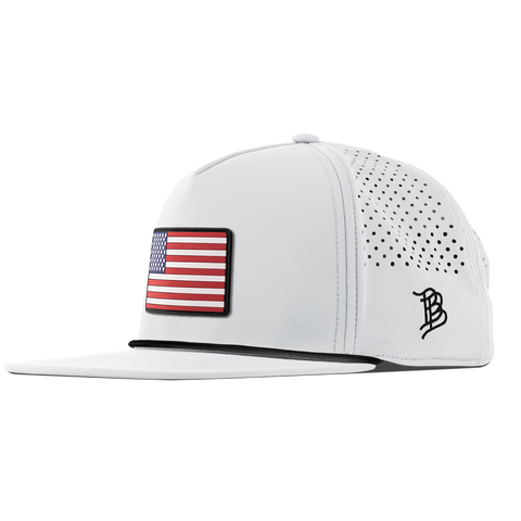 Old Glory Midnight Flat 5 Panel Rope White