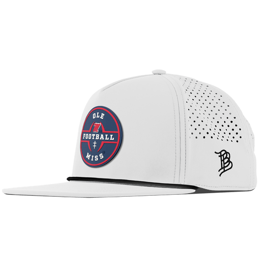 University of Mississippi "Ole Miss Football Legacy" Flat 5 Panel Rope White