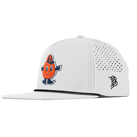 Syracuse University "Otto The Orange" Flat 5 Panel Rope White