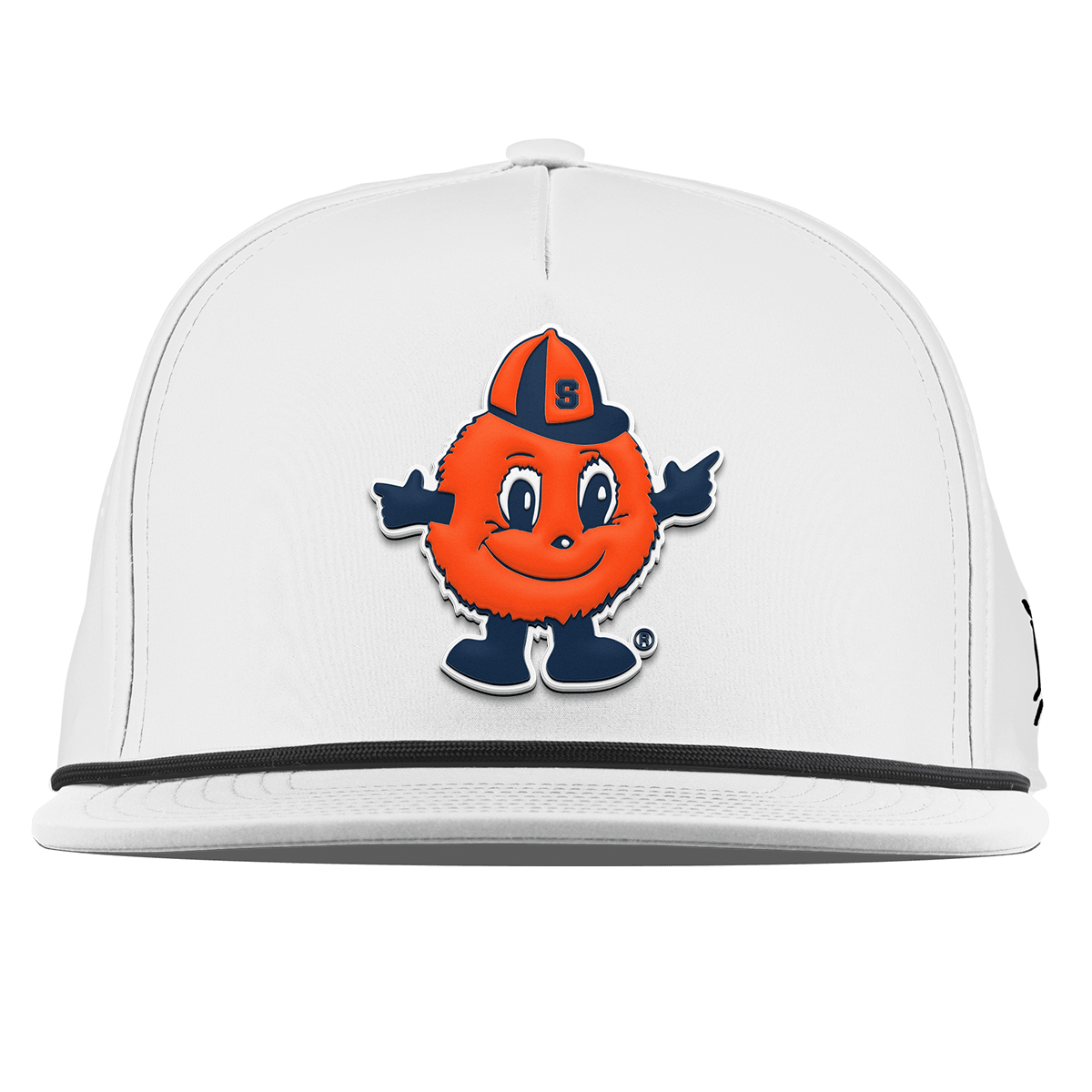 Syracuse University "Otto The Orange" Flat 5 Panel Rope White