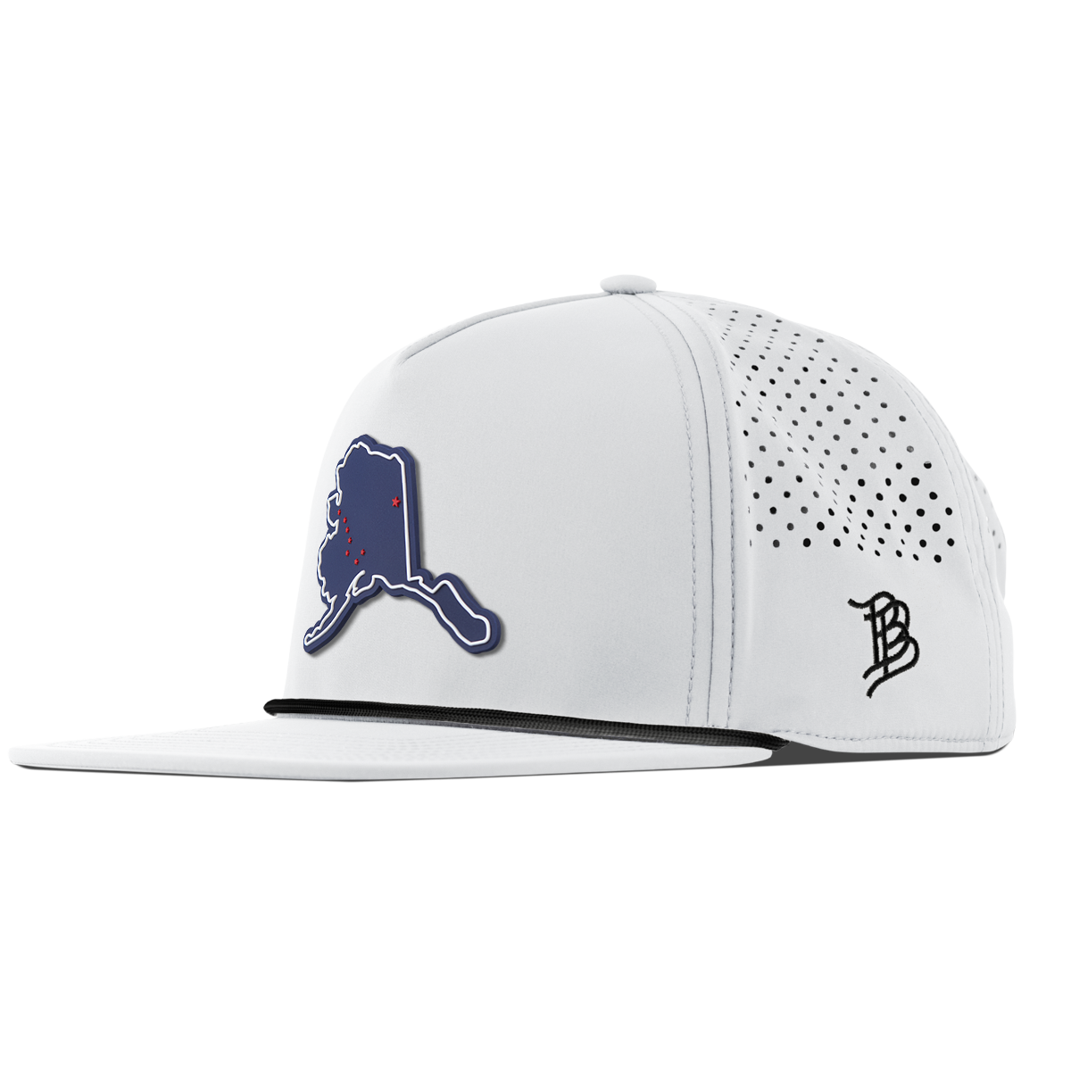 Alaska Patriot Series Flat 5 Panel Rope White 