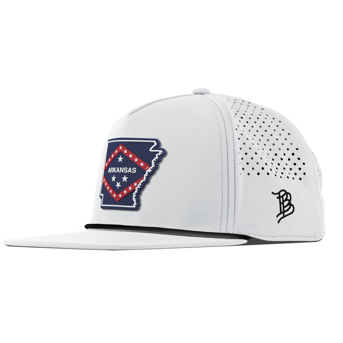Arkansas Patriot Series Flat 5 Panel Rope White 