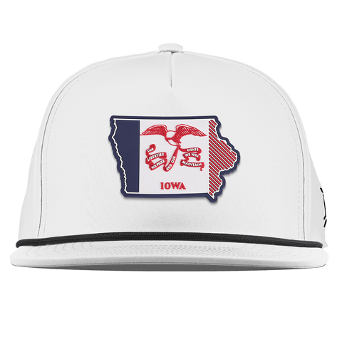 Iowa Patriot Series Flat 5 Panel Rope White