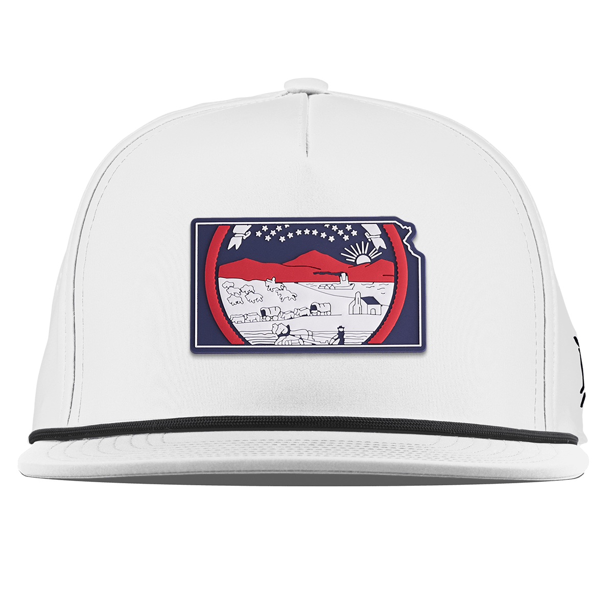 Kansas Patriot Series Flat 5 Panel Rope White