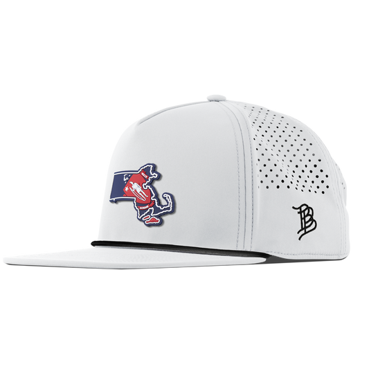 Massachusetts Patriot Series Flat 5 Panel Rope White 