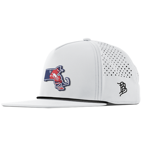 Massachusetts Patriot Series Flat 5 Panel Rope White 