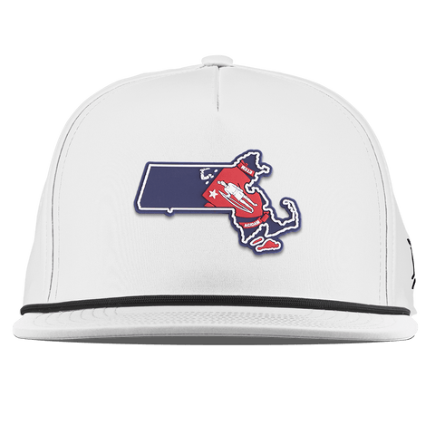 Massachusetts Patriot Series Flat 5 Panel Rope White