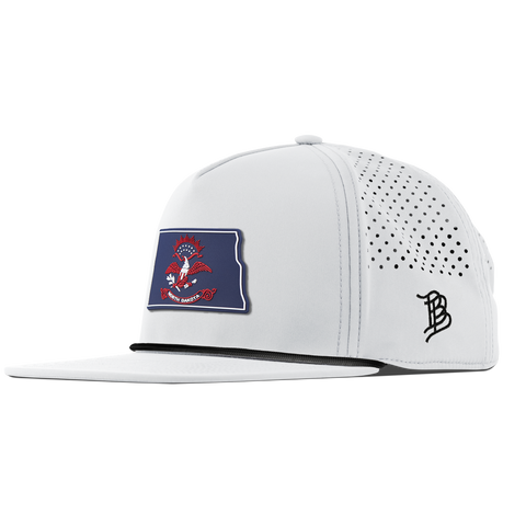 North Dakota Patriot Series Flat 5 Panel Rope White 
