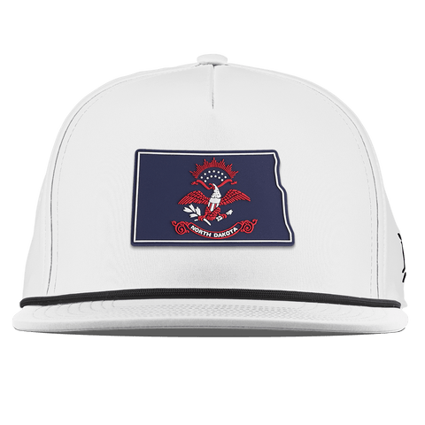 North Dakota Patriot Series Flat 5 Panel Rope White