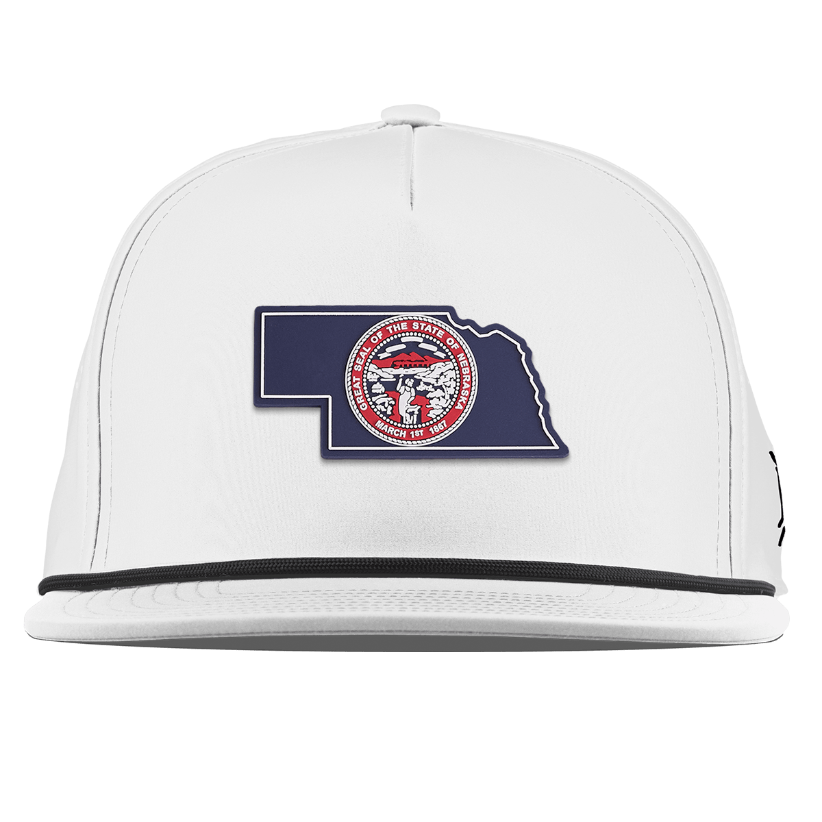 Nebraska Patriot Series Flat 5 Panel Rope White