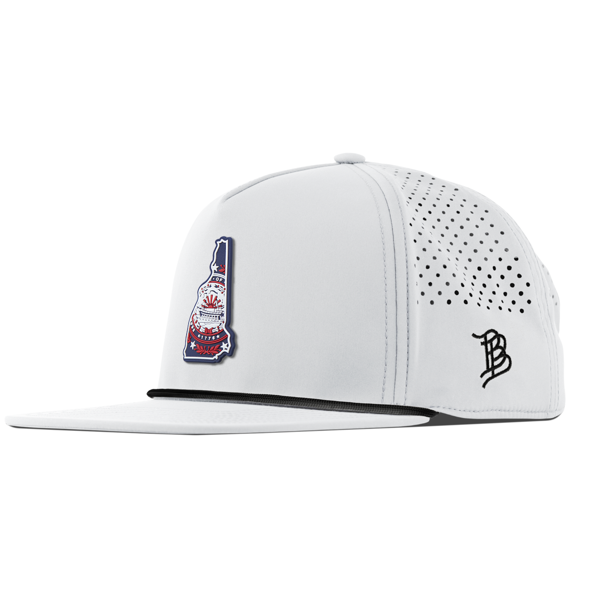 New Hampshire Patriot Series Flat 5 Panel Rope White 