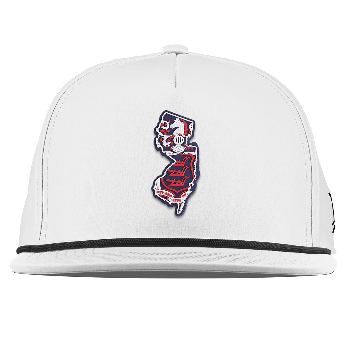 New Jersey Patriot Series Flat 5 Panel Rope White