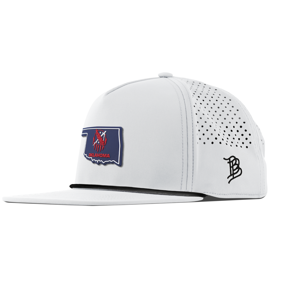Oklahoma Patriot Series Flat 5 Panel Rope White 