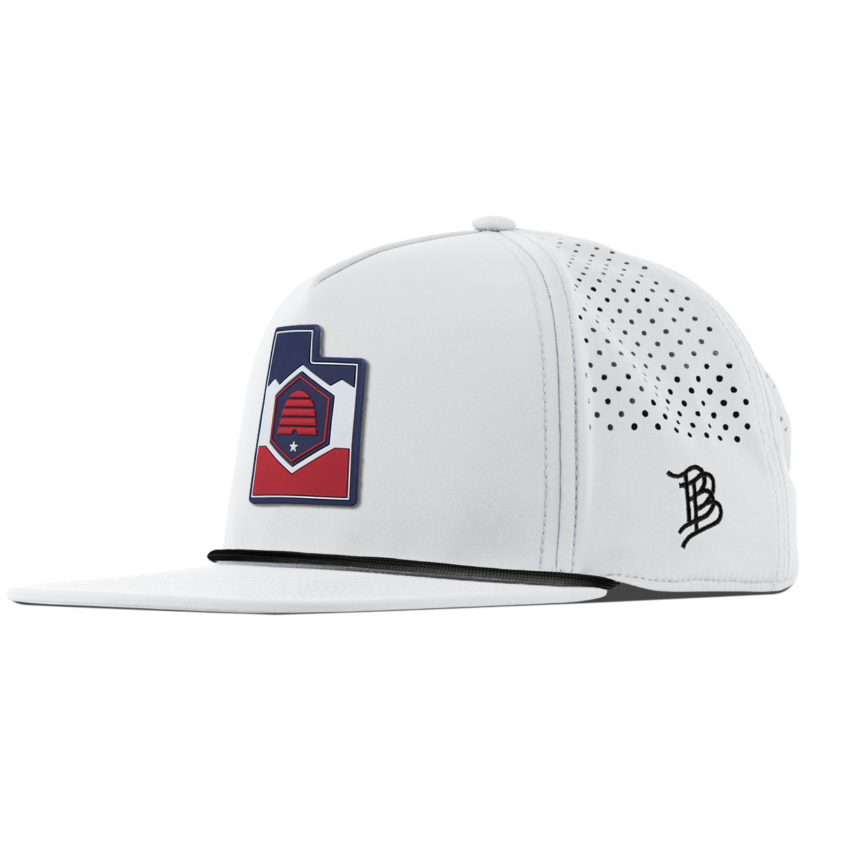 Utah Patriot Series Flat 5 Panel Rope White 