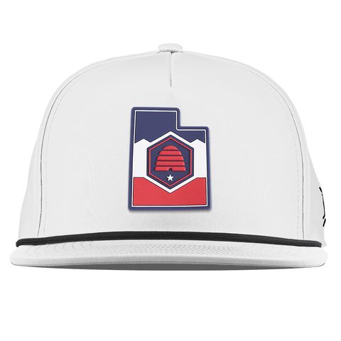 Utah Patriot Series Flat 5 Panel Rope White