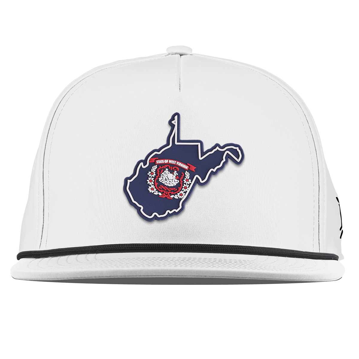 West Virginia Patriot Series Flat 5 Panel Rope White