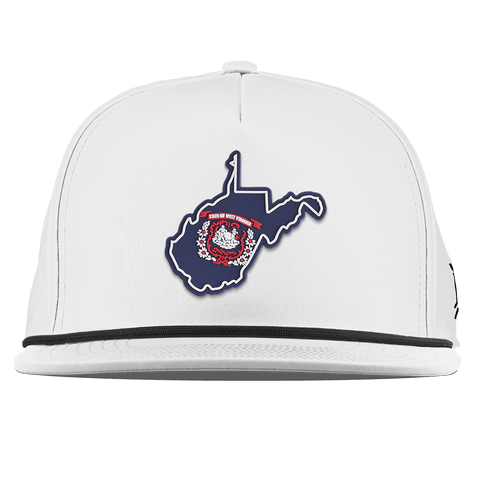 West Virginia Patriot Series Flat 5 Panel Rope White