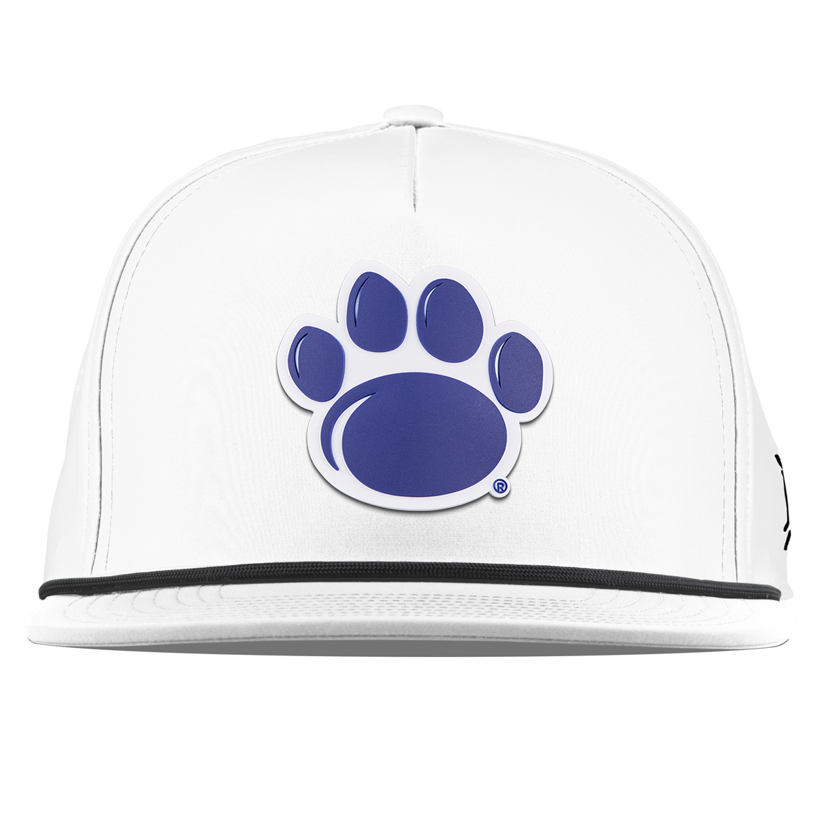 Pennsylvania State University "Penn State Paw" Flat 5 Panel Rope White