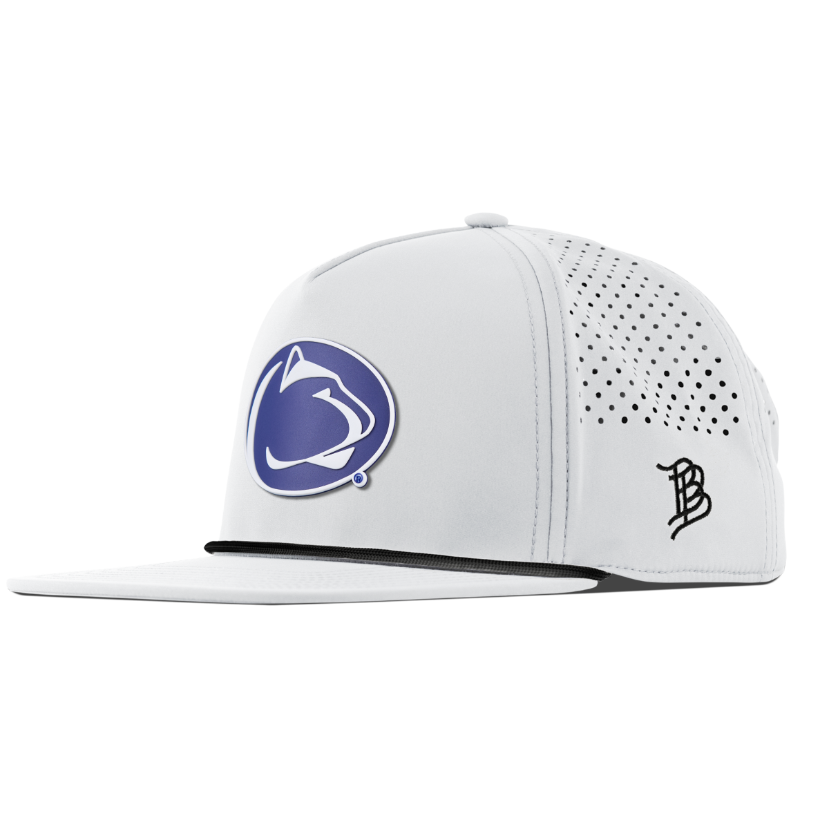 Pennsylvania State University "Penn State Team Logo" Flat 5 Panel Rope White