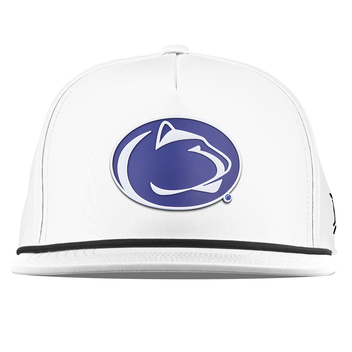Pennsylvania State University "Penn State Team Logo" Flat 5 Panel Rope White