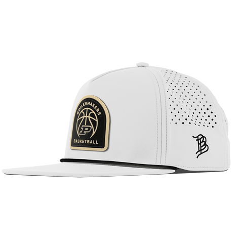 Purdue University "Purdue Basketball" Flat 5 Panel Rope White