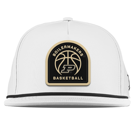 Purdue University "Purdue Basketball" Flat 5 Panel Rope White