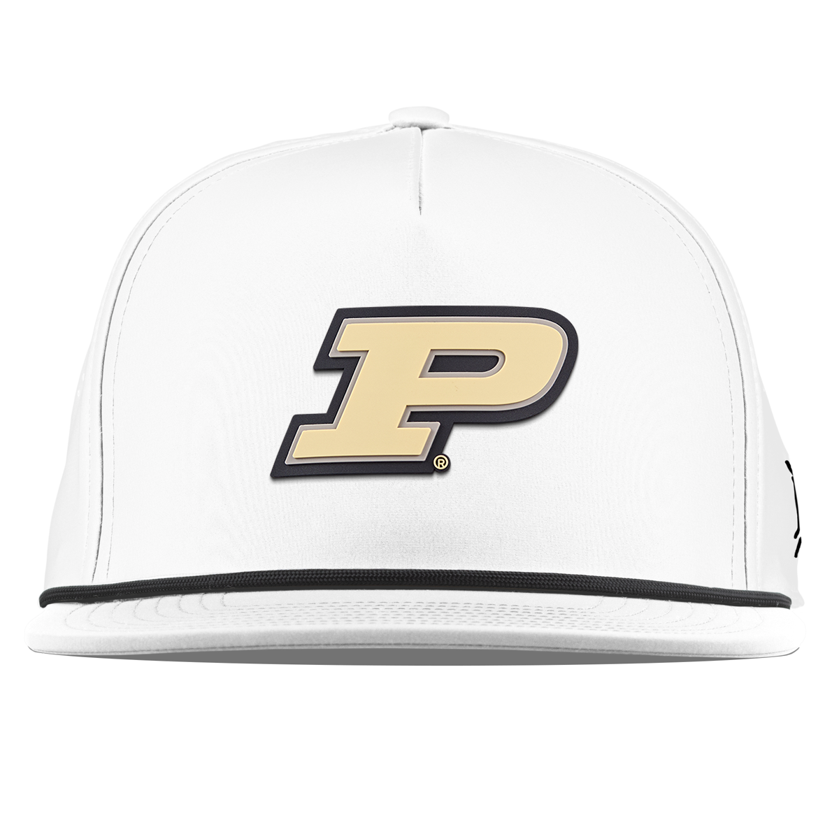 Purdue University "Purdue Block" Flat 5 Panel Rope White