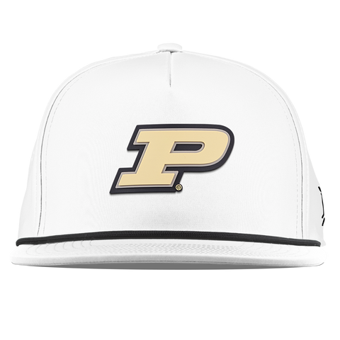 Purdue University "Purdue Block" Flat 5 Panel Rope White
