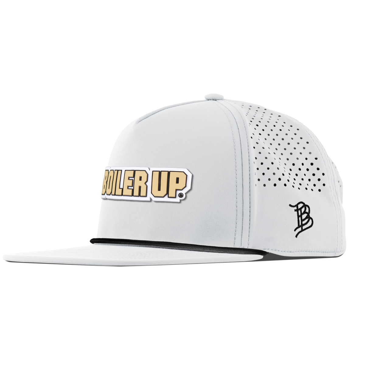Purdue University "Purdue Boiler Up" Flat 5 Panel Rope White
