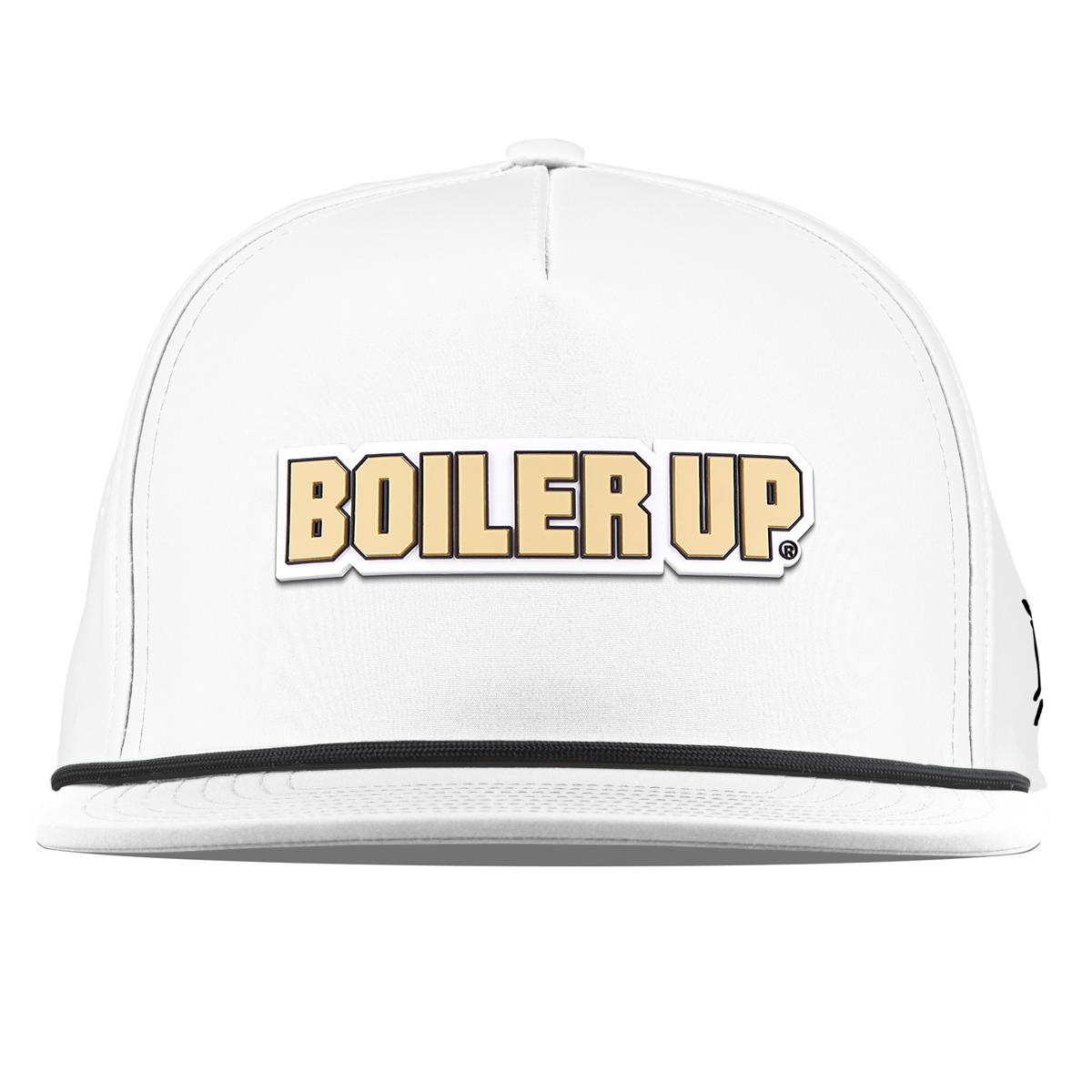 Purdue University "Purdue Boiler Up" Flat 5 Panel Rope White