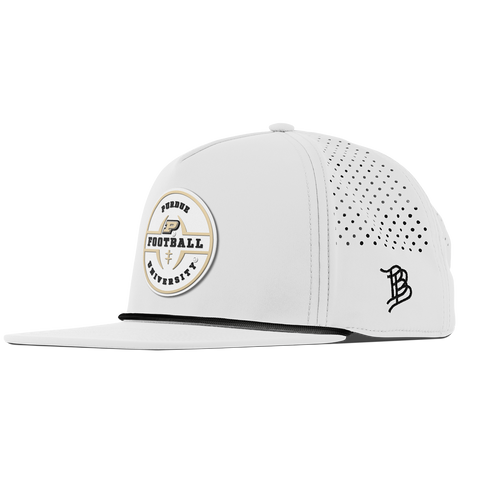 Purdue University "Purdue Football Legacy" Flat 5 Panel Rope White