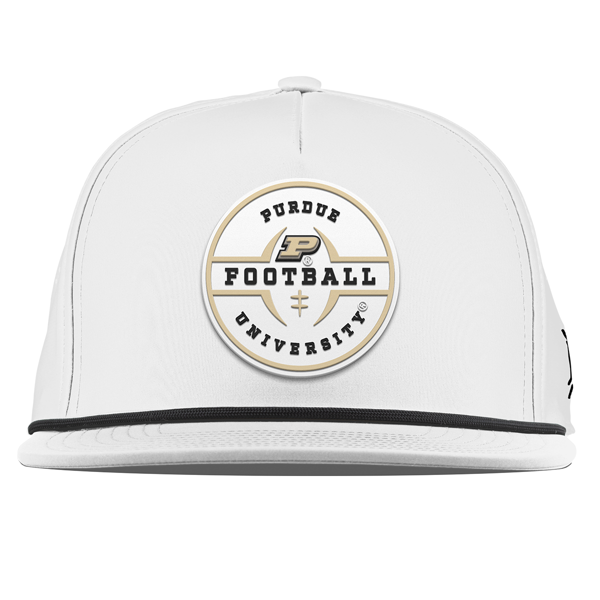 Purdue University "Purdue Football Legacy" Flat 5 Panel Rope White