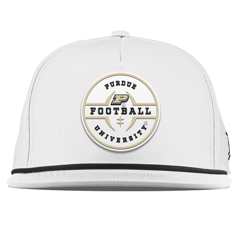 Purdue University "Purdue Football Legacy" Flat 5 Panel Rope White