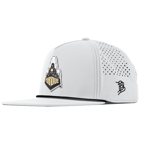 Purdue University "Purdue Team Logo" Flat 5 Panel Rope White