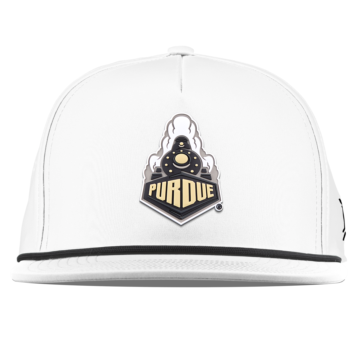 Purdue University "Purdue Team Logo" Flat 5 Panel Rope White