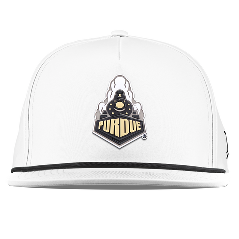 Purdue University "Purdue Team Logo" Flat 5 Panel Rope White