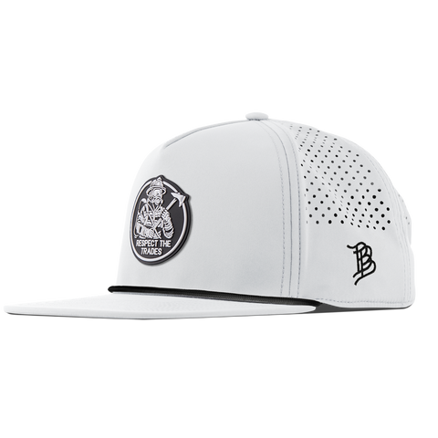 Respect The Trades Firefighter Flat 5 Panel Rope White