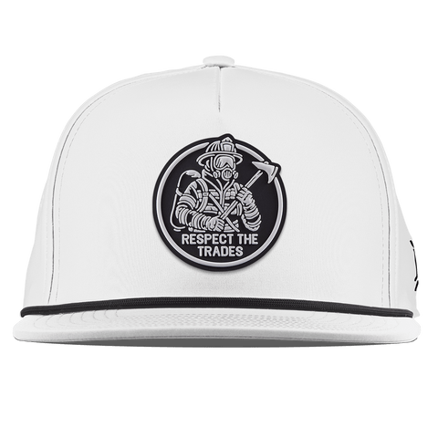 Respect The Trades Firefighter Flat 5 Panel Rope White