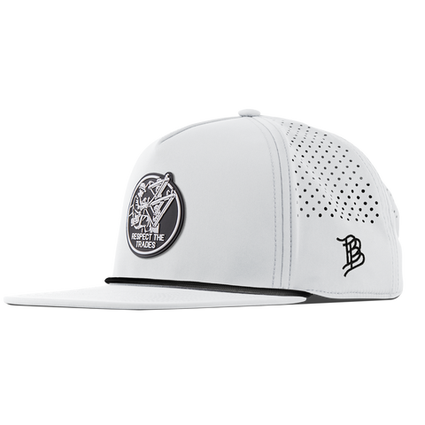 Respect The Trades Lineman Flat 5 Panel Rope White