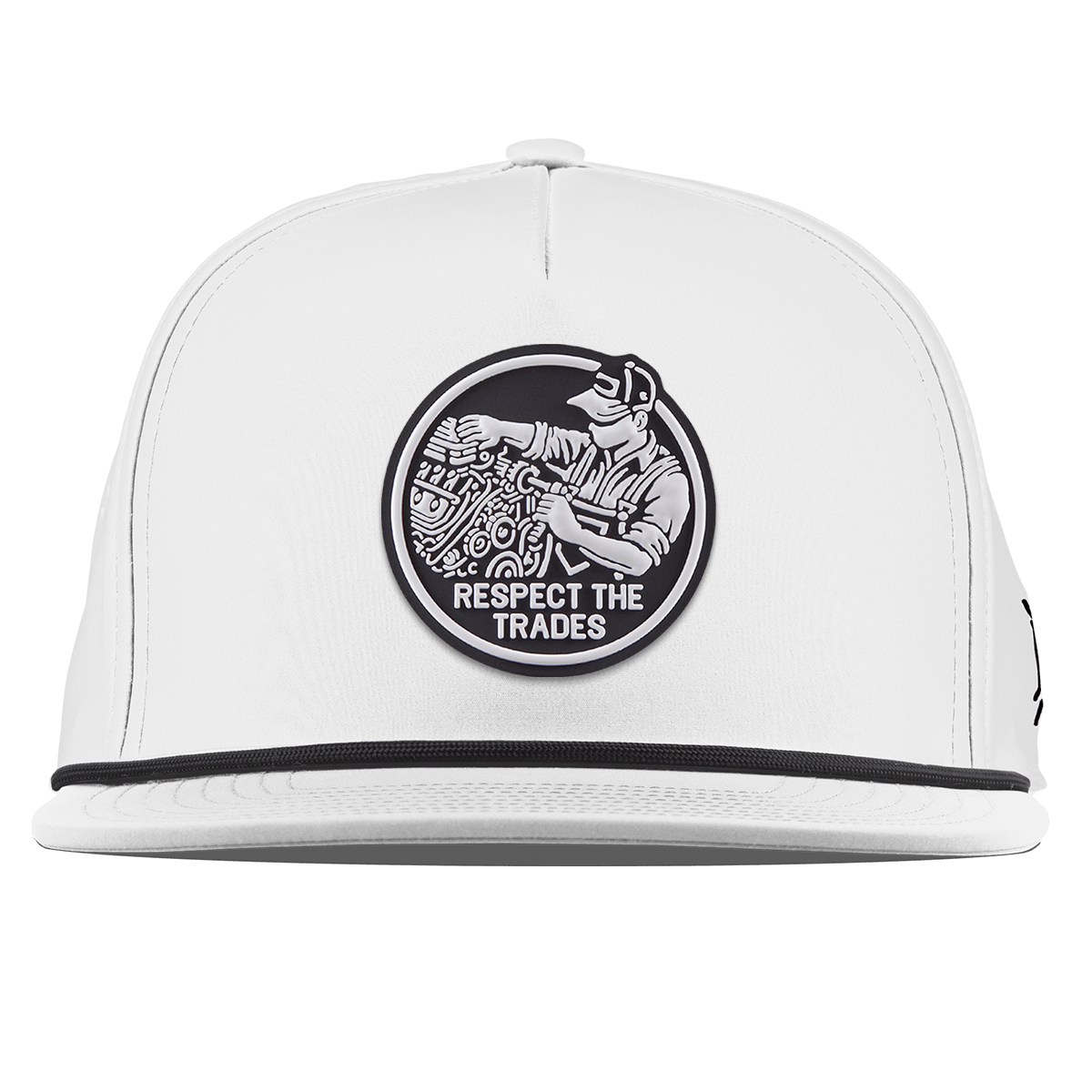 Respect The Trades Mechanic Flat 5 Panel Rope White