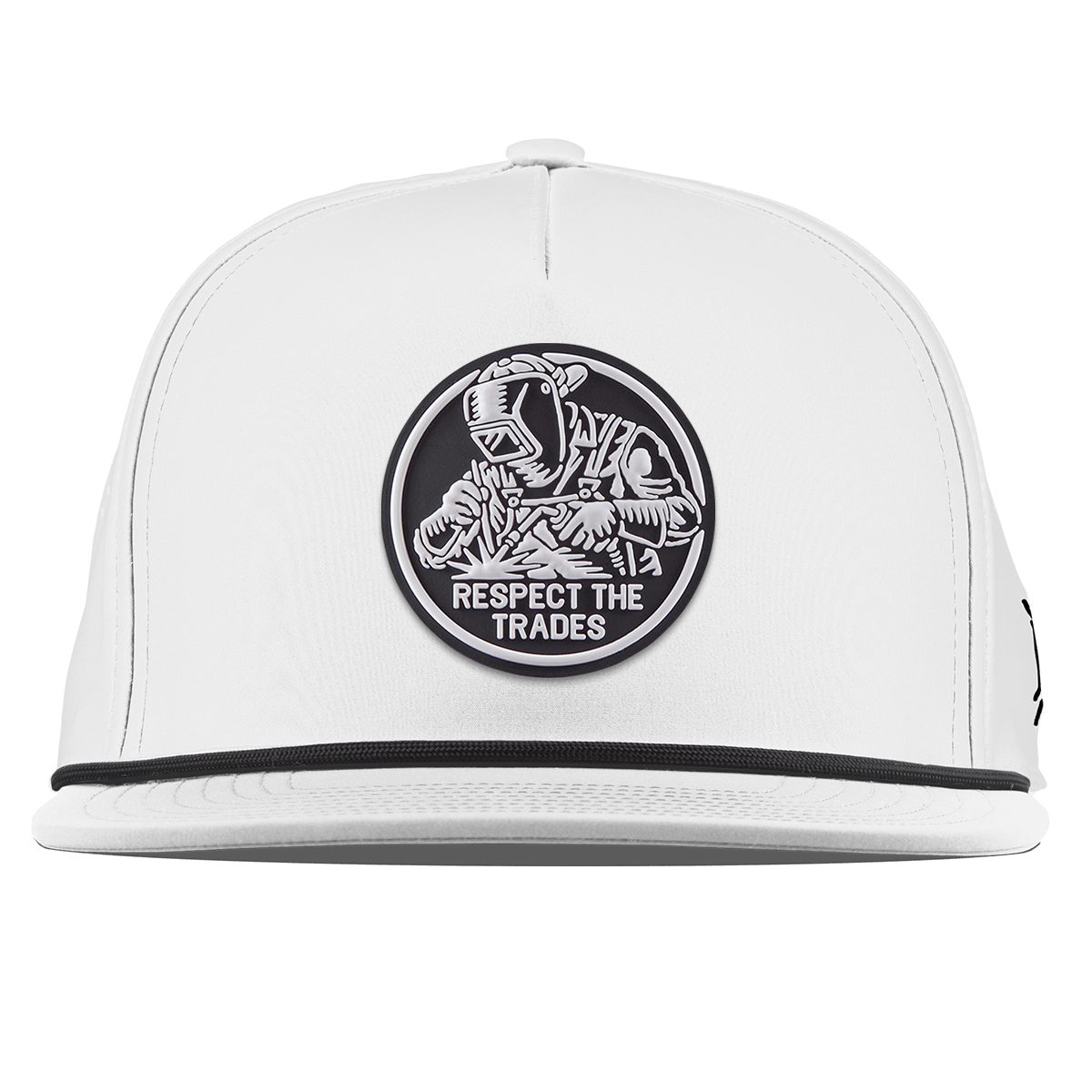 Respect The Trades Welder Flat 5 Panel Rope White