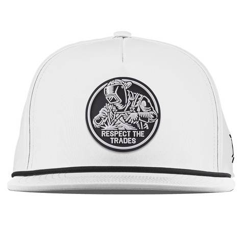 Respect The Trades Welder Flat 5 Panel Rope White